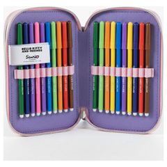 Hello Kitty Kuromi triple pencil case-thumb-4