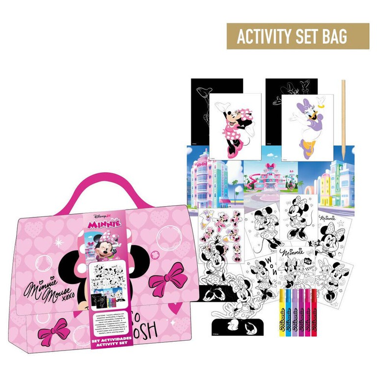 Disney Minnie Colouring bag set