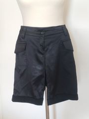 Μαύρο Σατέν Cargo Σορτς ON LINE Exclusive (M/L) Chic Summer Utility
