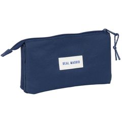 Real Madrid navy blue triple pencil case-thumb-1
