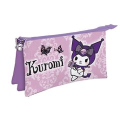 Hello Kitty Kuromi Purple triple pencil case