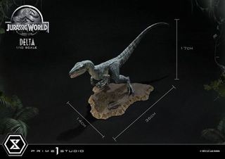 JURASSIC WORLD - Delta - Statue 17cm-thumb-3