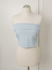 Minimal Γαλάζιο Στράπλες Μπουστάκι Allure (XS/S) – Ελαστικό