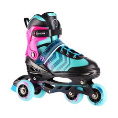 NH18192A 4in1 BLACK-PURPLE SIZE M(34-38) ROLLER SKATES WITH HOCKEY SLEEVE NILS EXTREME-thumb-7