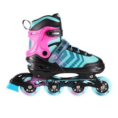 NH18192A 4in1 BLACK-PURPLE SIZE M(34-38) ROLLER SKATES WITH HOCKEY SLEEVE NILS EXTREME-thumb-3