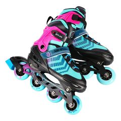 NH18192A 4in1 BLACK-PURPLE SIZE M(34-38) ROLLER SKATES WITH HOCKEY SLEEVE NILS EXTREME-thumb-4