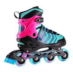 NH18192A 4in1 BLACK-PURPLE SIZE M(34-38) ROLLER SKATES WITH HOCKEY SLEEVE NILS EXTREME-thumb-2