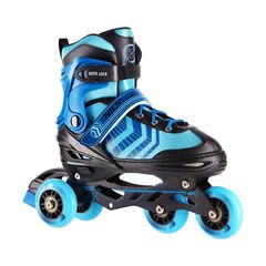 NH18192A 4in1 BLACK-BLUE SIZE L(39-43) ROLLER SKATES WITH HOCKEY SLEEVE NILS EXTREME-thumb-6