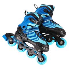 NH18192A 4in1 BLACK-BLUE SIZE L(39-43) ROLLER SKATES WITH HOCKEY SLEEVE NILS EXTREME-thumb-4
