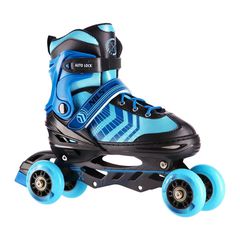 NH18192A 4in1 BLACK-BLUE SIZE L(39-43) ROLLER SKATES WITH HOCKEY SLEEVE NILS EXTREME-thumb-5