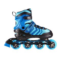 NH18192A 4in1 BLACK-BLUE SIZE L(39-43) ROLLER SKATES WITH HOCKEY SLEEVE NILS EXTREME-thumb-3