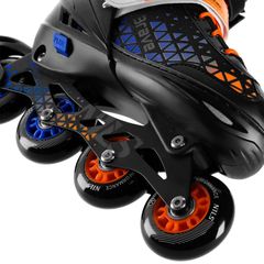 NH18190A BRAVE BLUE-ORANGE ROLLER SKATES SIZE S (29-33) WITH NILS EXTREME HOCKEY BOARD-thumb-5