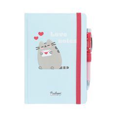 PUSHEEN - Love - Notebook + Projector Pen - Size A5-thumb-3