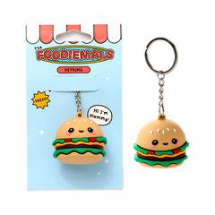 KAWAII - Hammy the Burger - PVC 3D Keychain