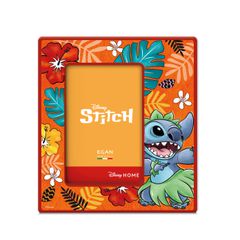 STITCH - Ceramic Photo Frame 20x18cm - Orange