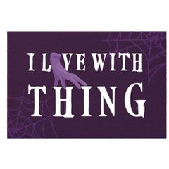 WEDNESDAY - I live with Thing - Doormat