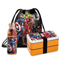 MARVEL - Set - Bottle + Lunch Box + String Bag - Avengers-thumb-0