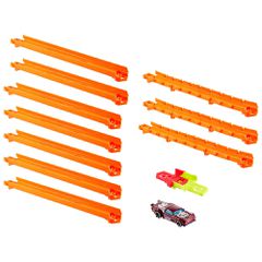Hot Wheels Track Builder basic pack + car-thumb-1