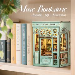 BOOK NOOK KIT - DIY- Muse Bookstore - 201pc + LED Light-thumb-4