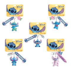 STITCH - Display of 25pc 3D Foam Keychain - 5 Models