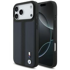 BMW M Perforated Stripe Logo MagSafe Case for iPhone 17 Pro Max - Navy Blue