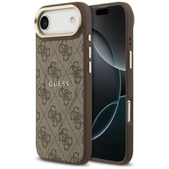 Guess 4G PU Classic Logo MagSafe Case for iPhone 17 Air - Brown