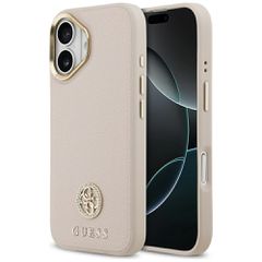 Guess Grained Strass Logo MagSafe case for iPhone 17 - pink