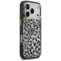 Guess Leopard Glitter MagSafe Case for iPhone 17 Pro Max - Black-thumb-3