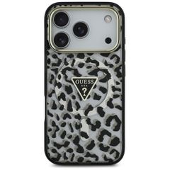 Guess Leopard Glitter MagSafe Case for iPhone 17 Pro Max - Black-thumb-2