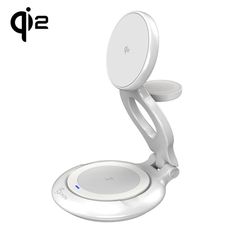 J5create - Qi2 3-In-1 Magnetic Foldable Wireless Charging Station / Electronics