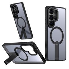 Hybrid Armor X Case for Samsung Galaxy S26 Ultra with Stand, Compatible with MagSafe - Black