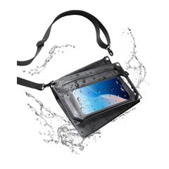 Spigen A640 Waterproof Phone Bag - Black-thumb-2