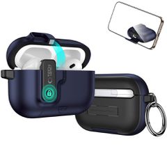 Tech-Protect Slim Hook Case for AirPods Pro 3 - Navy Blue-thumb-3