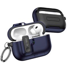 Tech-Protect Slim Hook Case for AirPods Pro 3 - Navy Blue-thumb-2
