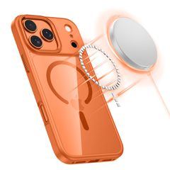 Tech-Protect MagMat MagSafe Case for iPhone 17 Pro - Transparent Orange-thumb-1