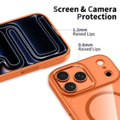 Tech-Protect MagMat MagSafe Case for iPhone 17 Pro - Transparent Orange-thumb-2