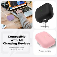 Tech-Protect Silicone Case for AirPods Pro 3 - Black-thumb-4