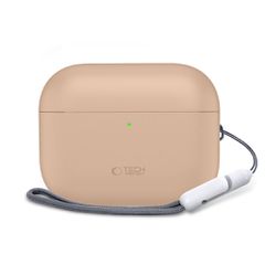 Tech-Protect Silicone Case for AirPods Pro 3 - Beige-thumb-2
