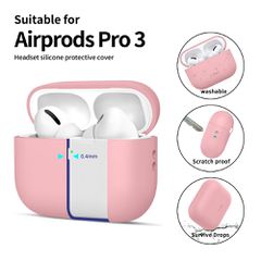 Tech-Protect Silicone Case for AirPods Pro 3 - Pink-thumb-3
