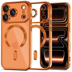 Tech-Protect MagFlex MagSafe Case for iPhone 17 Pro - Transparent Orange