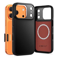 Tech-Protect Kevlar Aramid MagSafe case for iPhone 17 Pro - black