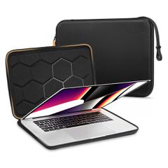 Tech-Protect Hardpouch for 15-16 Laptops - Black and Orange-thumb-2