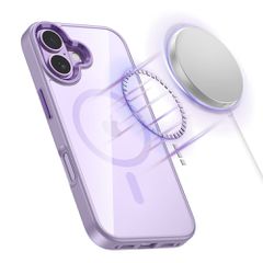 Tech-Protect MagMat MagSafe Case for iPhone 17 - Transparent Purple-thumb-3