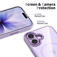 Tech-Protect MagMat MagSafe Case for iPhone 17 - Transparent Purple-thumb-4
