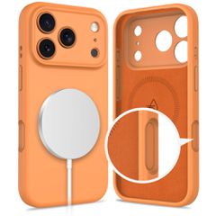 Tech-Protect Silicone MagSafe Case for iPhone 17 Pro Max - Orange-thumb-1