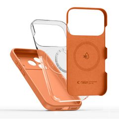 Tech-Protect Silicone MagSafe Case for iPhone 17 Pro Max - Orange-thumb-4