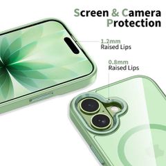 Tech-Protect MagMat MagSafe Case for iPhone 17 - Transparent Green-thumb-4