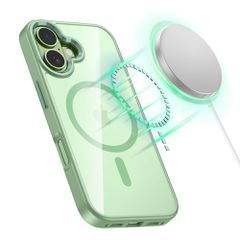 Tech-Protect MagMat MagSafe Case for iPhone 17 - Transparent Green-thumb-3