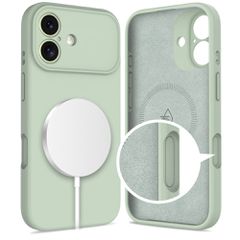 Tech-Protect Silicone MagSafe Case for iPhone 17 - Green-thumb-1