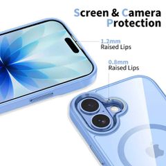 Tech-Protect MagMat MagSafe Case for iPhone 17 - Transparent Blue-thumb-4